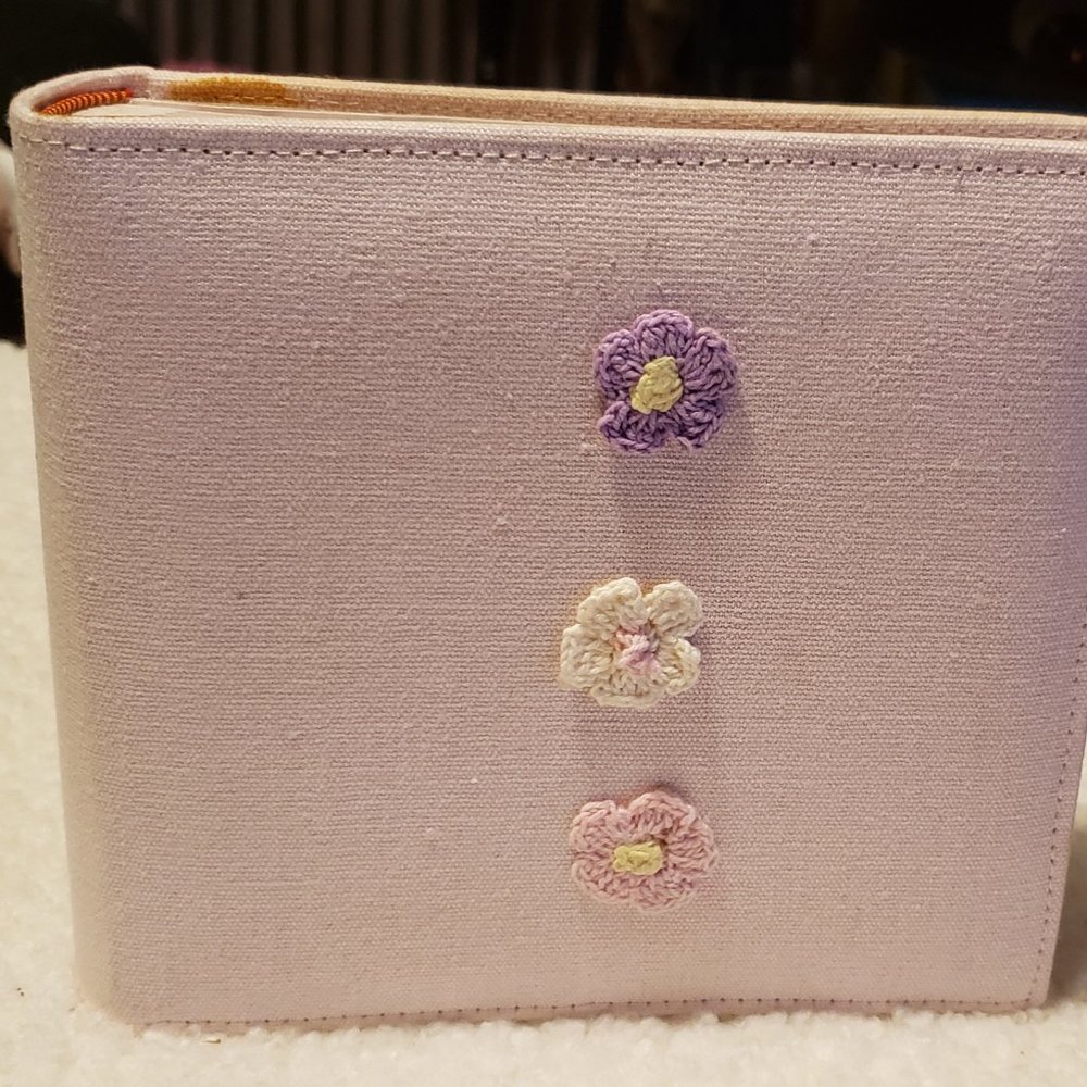 BURNES OF BOSTON Pastel Pink Fabric Baby Photo  Book (NWOT)